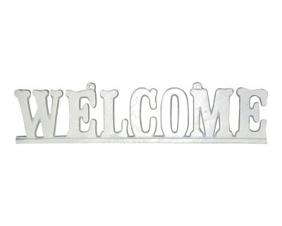 Vintage Cast Iron "Welcome" Hanging Sign