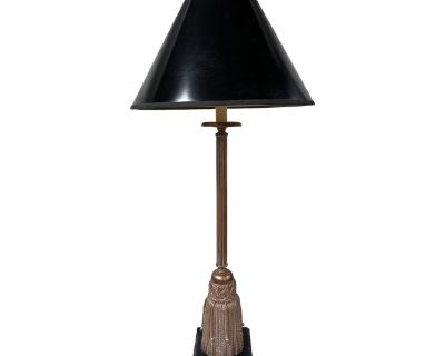 Vintage Dorothy Draper Style Tassel Rope Table Lamp