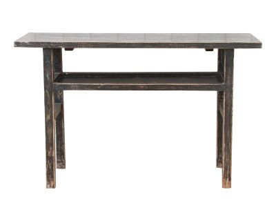 Primitive Chinese Black Console Table