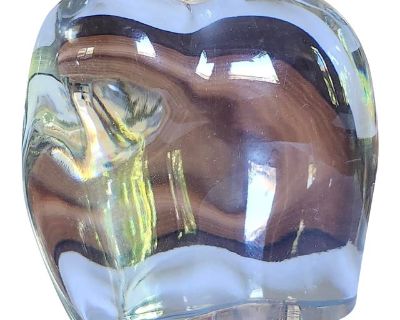 Early 21st Century Baccarat Abstract Elephant Chrystal Sculpture Paper Weight