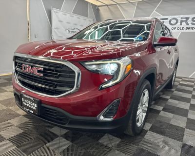 Mileage: 84,630. Year: 2018. Make: GMC. Model: Terrain. Trim: SLE Sport Utility 4D. Auto, 9-Spd w/OD transmission. Exterior: Red. Interior: Black. Interior: Auto 9-Spd w/OD, Power Windows, Traction Control, Hill Descent Control, Alarm System, Power Steering, Air Conditioning, Tilt & Telescoping Wheel, AM/FM Stereo, FWD, Alloy Wheels, Dual Air Bags, OnStar, StabiliTrak, ABS (4-Wheel), Power Sun ...