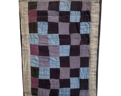 1930s Small Doll Quilt Professionally Mounted