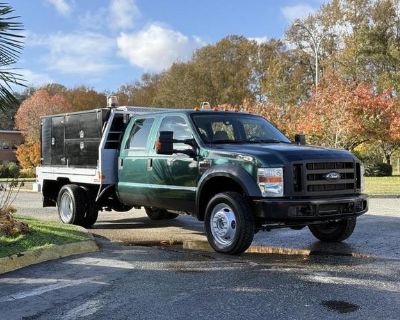 2008 Ford F-550 4x4 Crew Cab Service Truck with Water Tank 6.4L Diesel