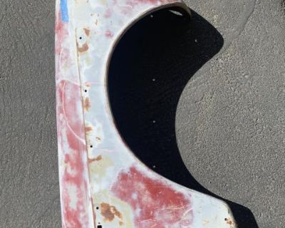 Early right front fender wrap turn marker light