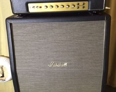 Marshall amp head and TV cabinet