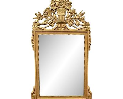 Decorative Arts Friedman Bros. Giltwood Wall Mirror W/ French Louis XIV Styling