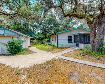 Avg / night: $244. Waterfront stay with a dock, firepit, grill, sunroom, separate studio, W/D, & AC | Located in Belleview, FL | 4.6 Stars | 2 Bed, 2 Bath | No Pets. No pets. Max 8 guests. Say hello to lakeside living when you call this Belleview home your next vacation destination! Nestled on a private acreage with dock access on Smith Lake, this retreat is perfect for outdoor lovers and adven...