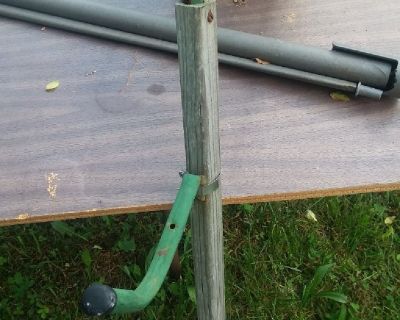 antique outside water faucet With Hose hanger