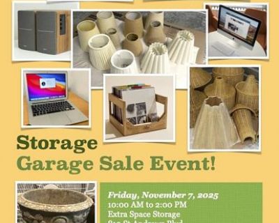 Storage / Garage Sale Event 11/7 iMac, Peloton, Wicker Rattan, Furniture, more!