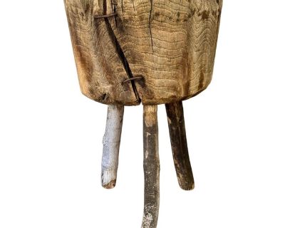 Antique French Chopping Block