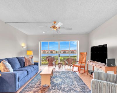 NE Ocean Boulevard. Winter Paradise awaits you **DIRECTLY ACROSS THE STREET FROM THE OCEAN** is this GATED, fully furnished, wonderful, clean, turnkey, first floor lake view 2/2 condo with screened in private lanai. Amenities include a stocked 7 acre fresh water lake for fishing, two hard surface lighted tennis courts, bocce, shuffleboard, heated swimming pool, adjacent spa and community clubho...