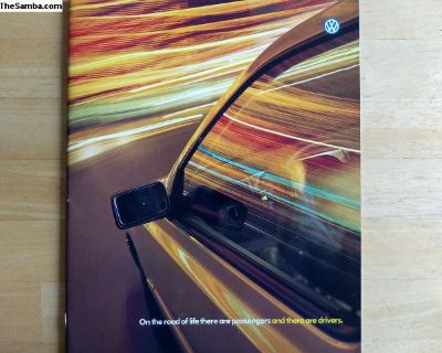1996 Volkswagen full line brochure 36pgs