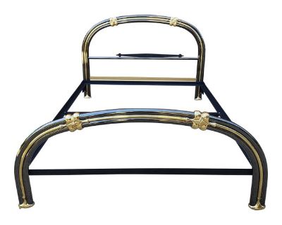 Vintage J B Ross Queen Size Brass Bed