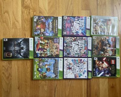Xbox360 + Kinect + 10 games
