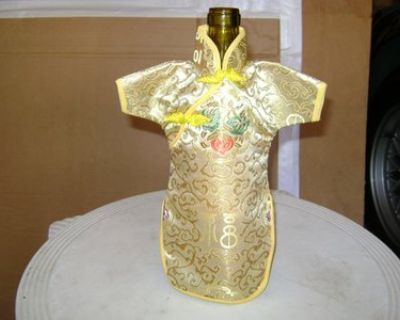 Asian "Dress" Wine Bottle Holder