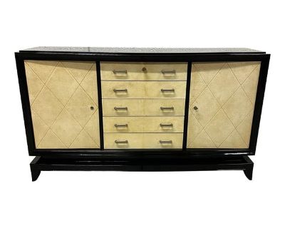 Masterpiece French Art Deco Parchment Sideboards / Buffet 1935s