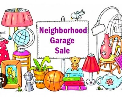 Seven Garage sales, all in one neigborhood