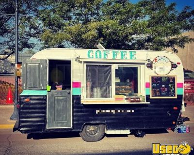 Vintage - 1972 6' x 12' Fleetwood Camper Coffee/Espresso Trailer | Beverage Trailer