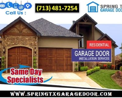 Professional Garage Door Installation ($25.95) Spring Houston, 77379 TX