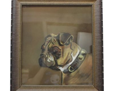 Pastel Painting of a Boxer Dog