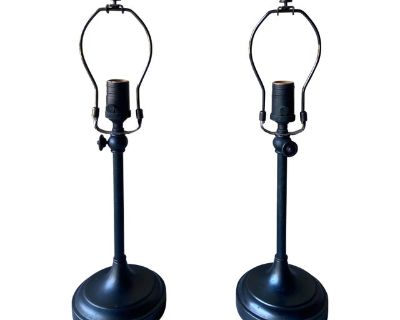Vintage Pottery Barn Adjustable Table Lamps - A Pair
