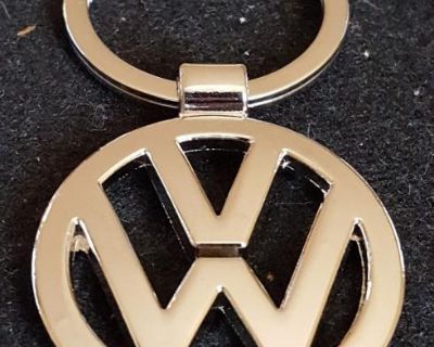 VW Volkswagen Car Logo Emblem Keychain Chrome