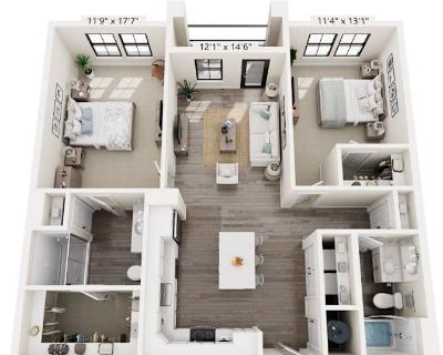 Private room with own bathroom in an apartment, Rockledge, FL 32955