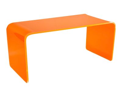 "Long Game" Coffee Table in Neon Orange