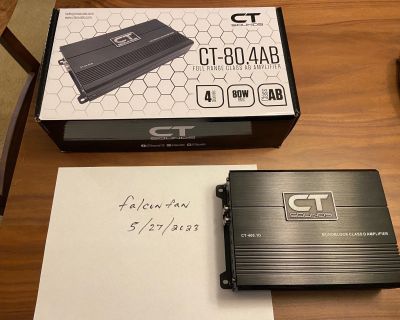 CT Sounds amplifiers - CT-80.4AB & CT-400.1D - Nice, matching amp set for cheap!