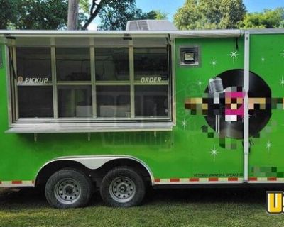 2018 8.5' x 18' Kitchen Food Vending Trailer with Fire Suppression System