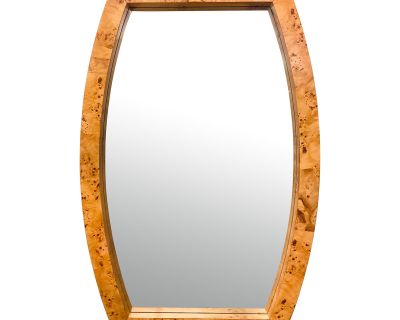 Chelsea House Modern Burl Wood Hewett Wall Mirror