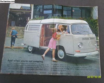 1969 Camper Brochure