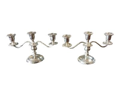 Gorham Weighted Sterling Candelabra, the Pair