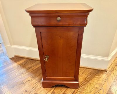 French Louis Philippe Style Cherry Side Table/Nightstand #1