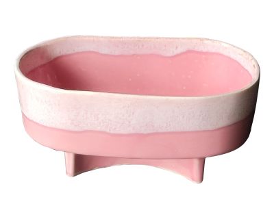 Vintage California Cookson Pottery Pink Ceramic Planter Cachepot