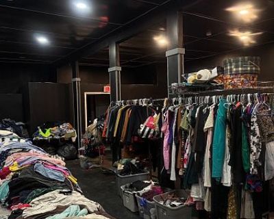 Huge store with great deals on used clothing, footwear and household items!