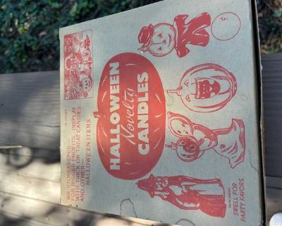 Variety of 11 Halloween candles, about 2-4" tall, unused. Made by Gurley Novelty Co. in Buffalo, NY. Easy porch pick up in Country Lakes subdivision, off of Fairway Drive.