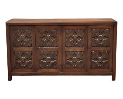 Vintage Henredon Fine Furniture Carved Four Door Credenza