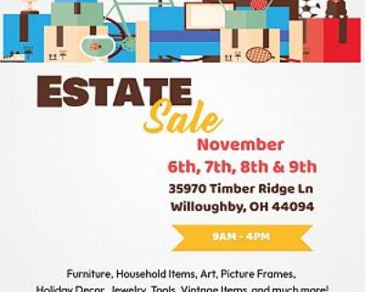Large Estate Sale, Willoughby Oh