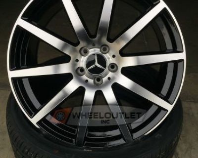 20 Rims Black Mch Wheels Fit Mercedes S Class E Class Cls S500 S550 S55 Amg 22