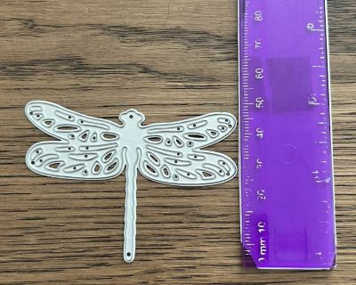 Dragonfly metal cutting die for card making and scrapbooking