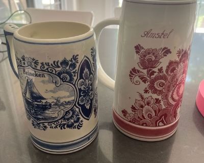 Ceramic beer steins