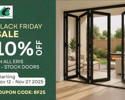 Transform your home with premium-quality doors from Eris Home Products. Whether you’re upgrading your entryway or creating a seamless indoor-outdoor space, we’ve got the perfect options for you:

✨ Bifold Patio Doors – Open up your living space with style and flexibility.
✨ Single Patio Doors – Sleek, space-saving, and elegant.
✨ French Patio Doors – Timeless beauty with modern performance.
✨ I...