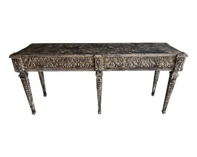 Italian Carved Six Leg Console Table Direct From Tuscany