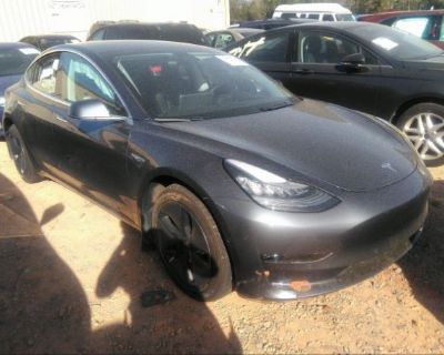 Salvage Gray 2018 Tesla Model 3