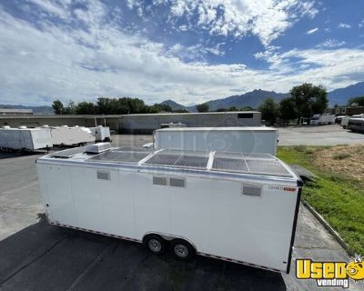 Like New - 2023 8' x 28' Solar Mobile Kitchen Trailer | Food Concession  Trailer