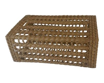 Vintage Wicker Tissue Box Cover