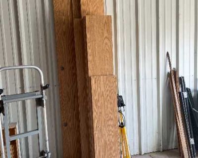 Refinished square edge shelving pieces