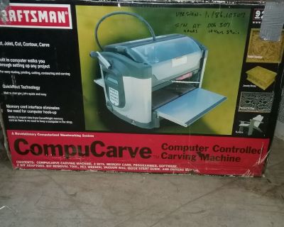 Craftsman compucarve excellent condition has new bits and a $300 scanning probe