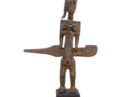 Antique Tall Carved Bamana Ancestress Door Locks
